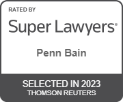 Rated by Super Lawyers | Penn Bain | Selected in 2023 | Thomson Reuters